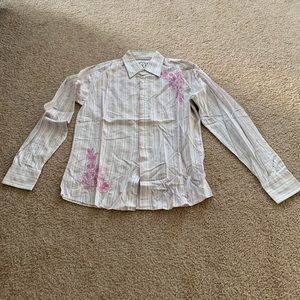 191 Unlimited Pink And White Shirt Size:M.